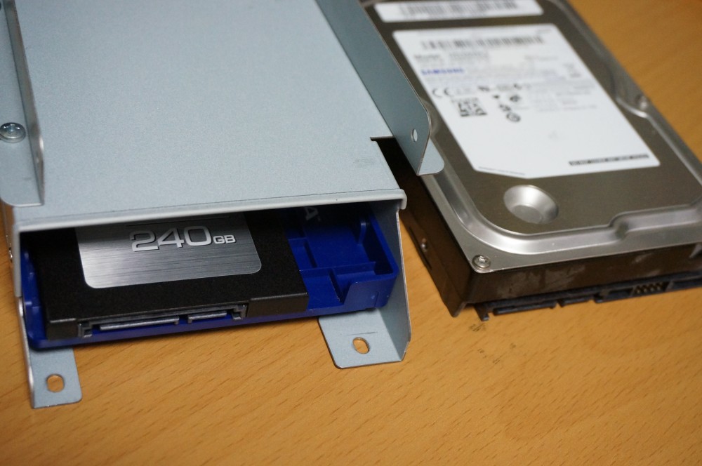 デスクトップパソコンのHDDが怪しいのでSSD（ADATA 240G）に予防交換（クローン作って入替え）